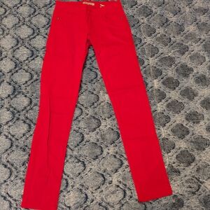 Women's Red Skinny Pants